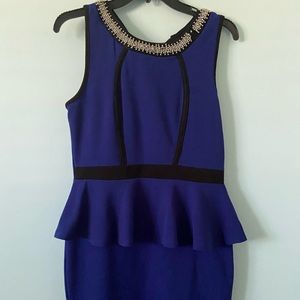Blue cocktail dress